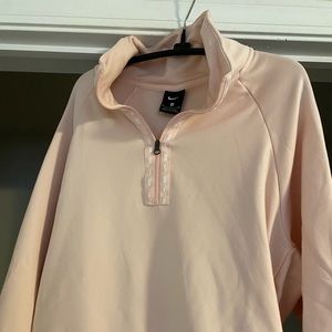 Nike Half Zip Up. Light pink super comfortable